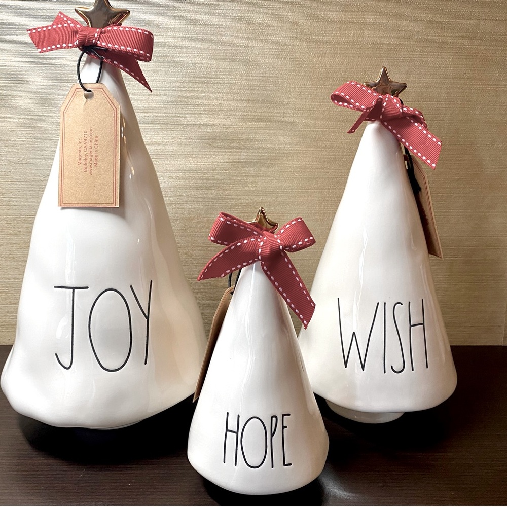 Rae Dunn Joy, Wish & Hope Tree Trio